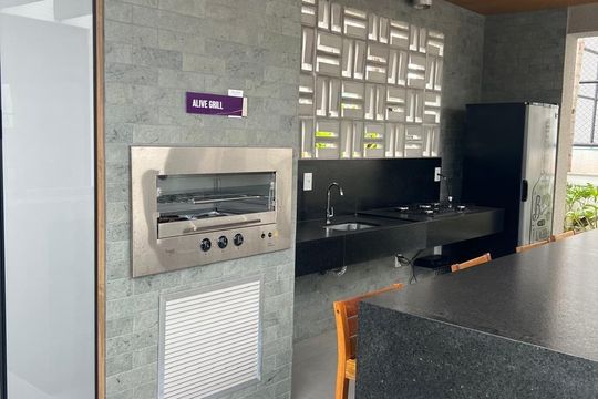 Área Gourmet de apartamento à venda com 3 quartos, 97m² em Setor Bueno, Goiânia
