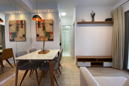 Sala de apartamento para alugar com 1 quarto, 45m² em Vila Sonia, São Paulo