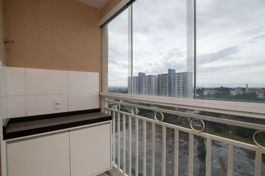 Varanda da Sala de apartamento para alugar com 2 quartos, 62m² em Jardim Santa Izabel, Hortolândia