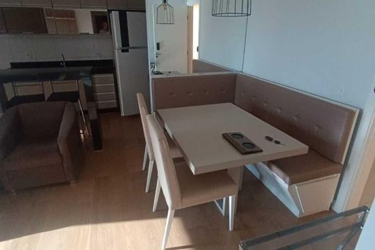 Sala de apartamento para alugar com 2 quartos, 67m² em Chácara Antonieta, Limeira