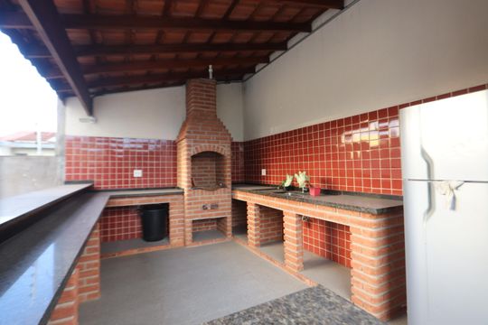 Área comum - Churrasqueira de apartamento para alugar com 2 quartos, 65m² em Vila Antonieta, São Paulo