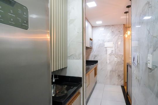 Área de serviço de apartamento para alugar com 2 quartos, 60m² em Mauá, São Caetano do Sul