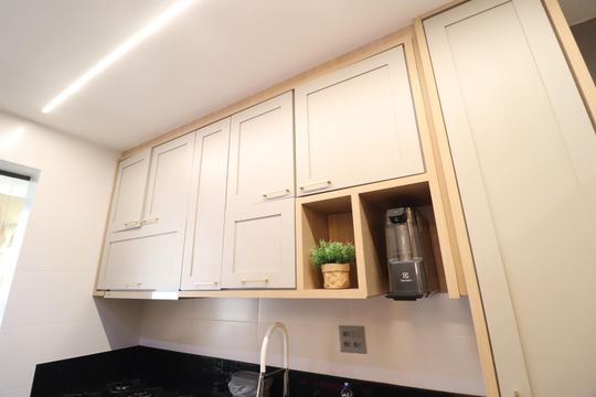 Cozinha de apartamento para alugar com 3 quartos, 96m² em Osvaldo Rezende, Uberlândia