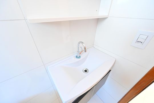 Banheiro Social de apartamento para alugar com 2 quartos, 40m² em Mirandópolis, São Paulo