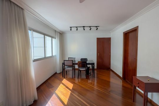 Sala de apartamento à venda com 3 quartos, 96m² em Cidade Monções, São Paulo