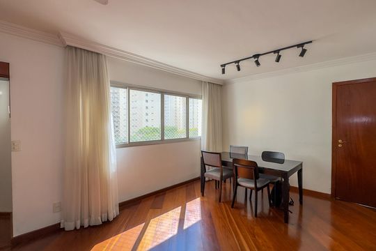 Sala de apartamento à venda com 3 quartos, 96m² em Cidade Monções, São Paulo