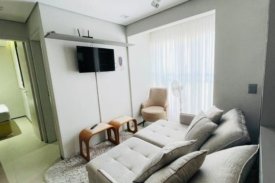 Sala de apartamento para alugar com 2 quartos, 39m² em Jardim Santa Paula, Cotia