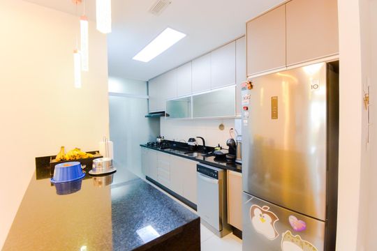 Cozinha de apartamento à venda com 3 quartos, 75m² em Picanço, Guarulhos