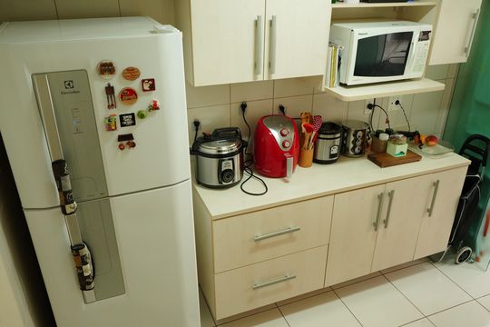 Cozinha de apartamento à venda com 2 quartos, 55m² em Chácara Califórnia, São Paulo