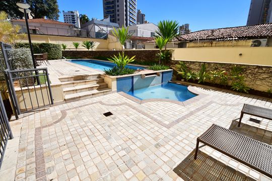 Área comum - Piscina de apartamento para alugar com 3 quartos, 106m² em Cambuí, Campinas