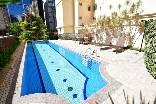 Área comum - Piscina de apartamento para alugar com 3 quartos, 106m² em Cambuí, Campinas