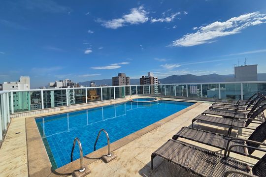 Área comum - Piscina de apartamento para alugar com 2 quartos, 80m² em Aviação, Praia Grande