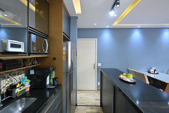 Cozinha de apartamento à venda com 2 quartos, 61m² em Morumbi, São Paulo