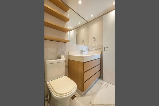 Suíte de apartamento para alugar com 1 quarto, 57m² em Pinheiros, São Paulo