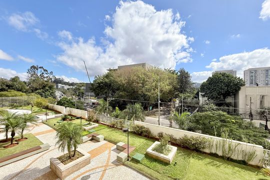 Vista  de apartamento à venda com 2 quartos, 77m² em Jardim Dom Bosco, São Paulo