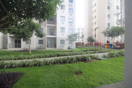 Sala - Vista de apartamento à venda com 1 quarto, 45m² em Anil, Rio de Janeiro