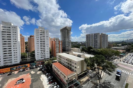 Vista da Varanda de apartamento à venda com 1 quarto, 26m² em Butantã, São Paulo