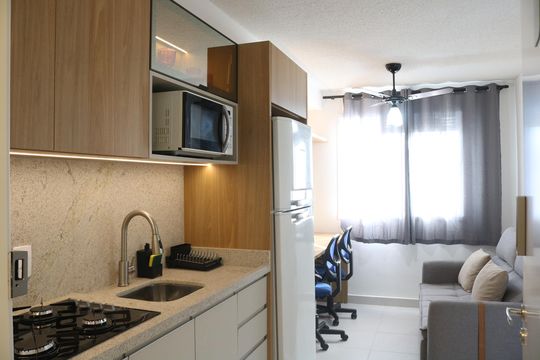 Sala de apartamento para alugar com 1 quarto, 25m² em Parque Industrial Tomas Edson, São Paulo