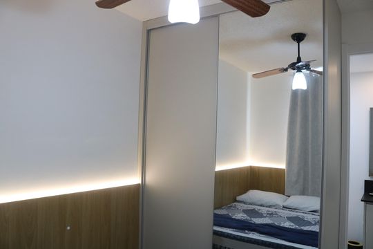 Quarto de apartamento para alugar com 1 quarto, 25m² em Parque Industrial Tomas Edson, São Paulo