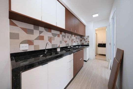 Sala/Cozinha de apartamento para alugar com 2 quartos, 36m² em Vila Nova, São Paulo