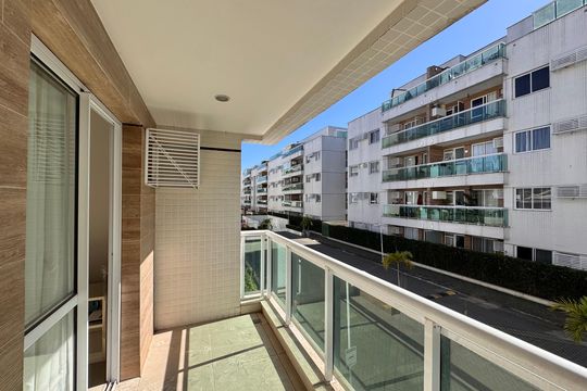 Varanda de apartamento à venda com 3 quartos, 78m² em Vargem Pequena, Rio de Janeiro