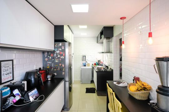 Cozinha de apartamento à venda com 3 quartos, 97m² em Santa Paula, São Caetano do Sul
