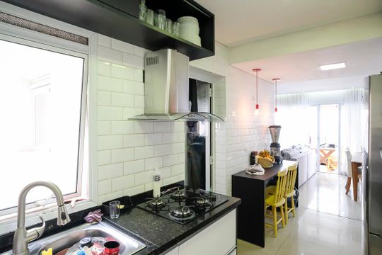 Cozinha de apartamento à venda com 3 quartos, 97m² em Santa Paula, São Caetano do Sul