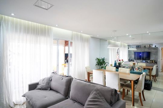 Sala de apartamento à venda com 3 quartos, 97m² em Santa Paula, São Caetano do Sul