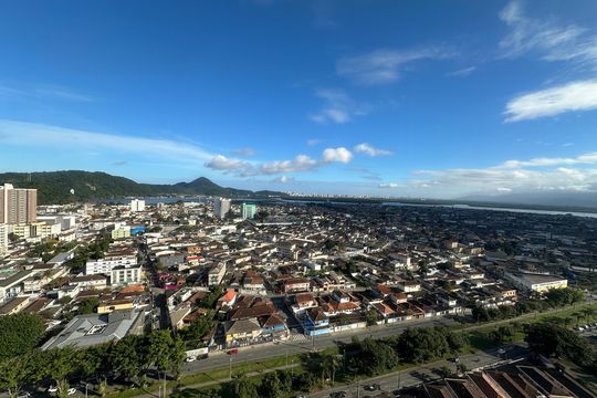Vista Quarto 1 de apartamento para alugar com 2 quartos, 46m² em Parque Sao Vicente, São Vicente