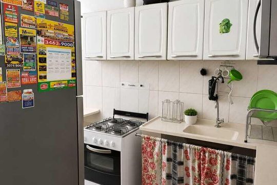 Cozinha de apartamento para alugar com 2 quartos, 44m² em Bangu Senador Camará , Rio de Janeiro