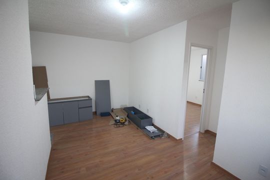 Sala de apartamento para alugar com 2 quartos, 50m² em Bairro da Glória, Contagem