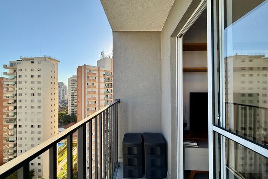 Sacada de apartamento para alugar com 1 quarto, 27m² em Campo Belo, São Paulo