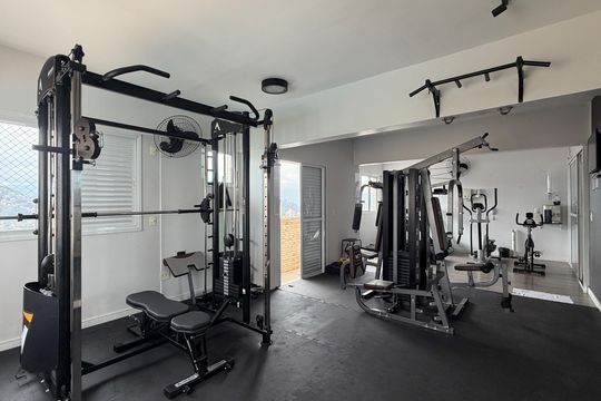 Área comum - Academia de apartamento para alugar com 1 quarto, 53m² em Vila Belmiro, Santos