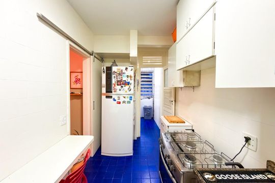 Cozinha de apartamento à venda com 3 quartos, 90m² em Tijuca, Rio de Janeiro