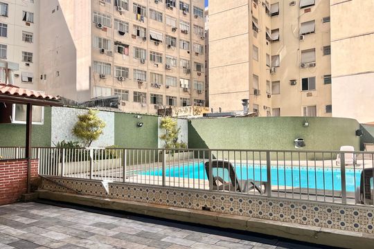 Área comum - Piscina de apartamento à venda com 4 quartos, 180m² em Copacabana, Rio de Janeiro
