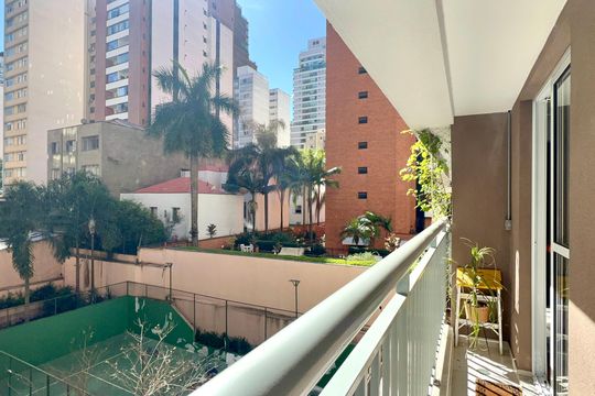 Varanda de apartamento para alugar com 1 quarto, 32m² em Pinheiros, São Paulo