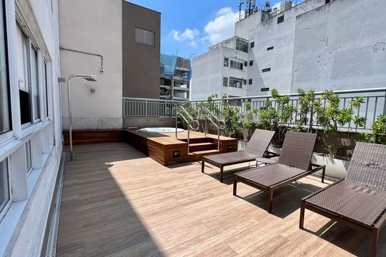 Área comum de apartamento para alugar com 1 quarto, 32m² em Pinheiros, São Paulo