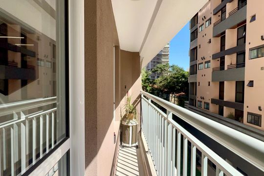 Varanda de apartamento para alugar com 1 quarto, 32m² em Pinheiros, São Paulo