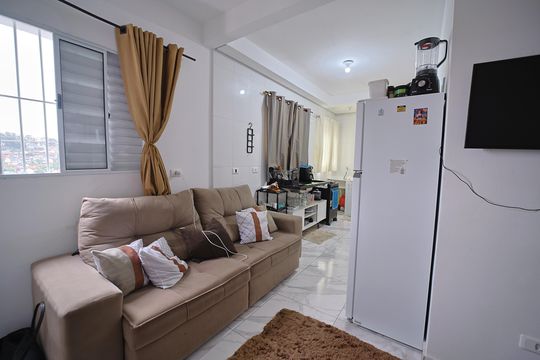 Sala/Quarto/Cozinha e Área de Serviço de kitnet/studio à venda com 1 quarto, 29m² em Vila Buenos Aires, São Paulo