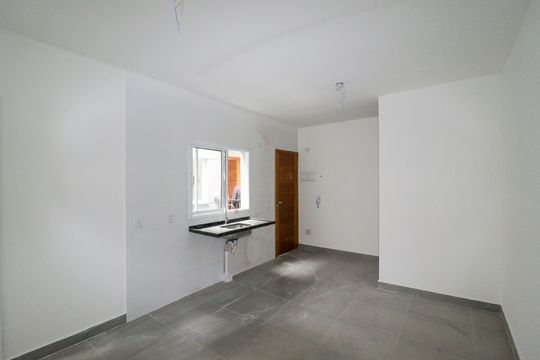 Sala/Cozinha/Área de Serviço de apartamento à venda com 1 quarto, 32m² em Jardim Primavera, São Paulo