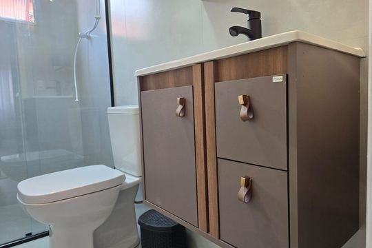 Banheiro Social de apartamento para alugar com 2 quartos, 60m² em Vila Progresso, Guarulhos