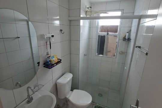Banheiro de apartamento para alugar com 2 quartos, 48m² em Santa Etelvina, São Paulo