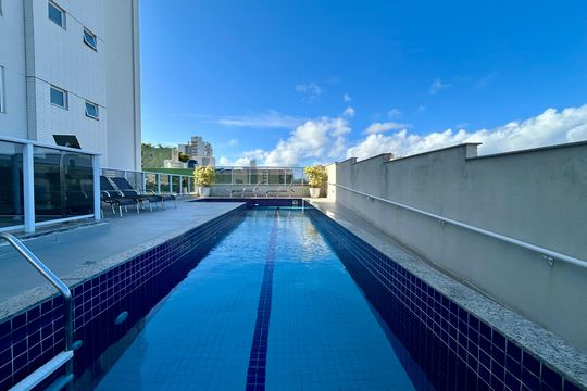 Área comum - Piscina de apartamento para alugar com 3 quartos, 106m² em Capoeiras, Florianópolis