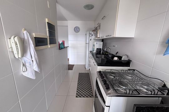 Cozinha de apartamento à venda com 3 quartos, 83m² em Recreio dos Bandeirantes, Rio de Janeiro