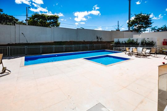 Área comum - Piscina de apartamento para alugar com 1 quarto, 48m² em Mantiqueira, Belo Horizonte