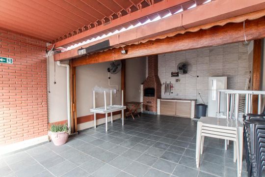 Área comum - Churrasqueira de casa de condomínio para alugar com 2 quartos, 72m² em Vila Isolina Mazzei, São Paulo