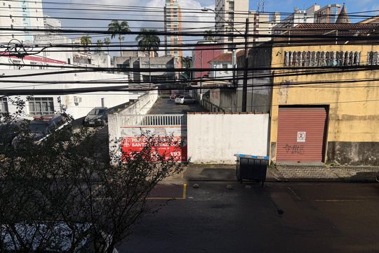 Vista Quarto 1 de apartamento para alugar com 2 quartos, 70m² em Gonzaga, Santos