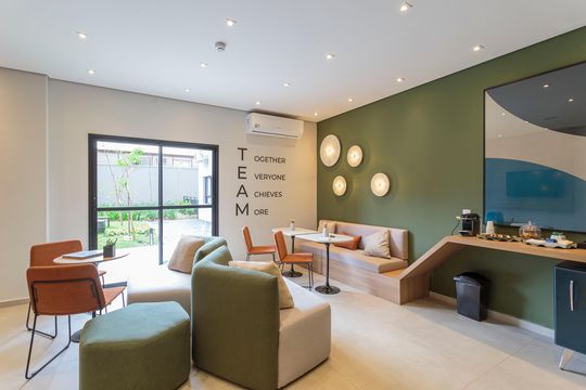Área comum de apartamento à venda com 1 quarto, 30m² em Moema, São Paulo