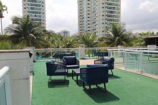 Área comum de apartamento para alugar com 2 quartos, 90m² em Barra da Tijuca, Rio de Janeiro