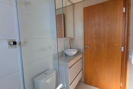 Banheiro da suíte de apartamento para alugar com 2 quartos, 167m² em Sagrada Família, Belo Horizonte